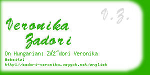 veronika zadori business card